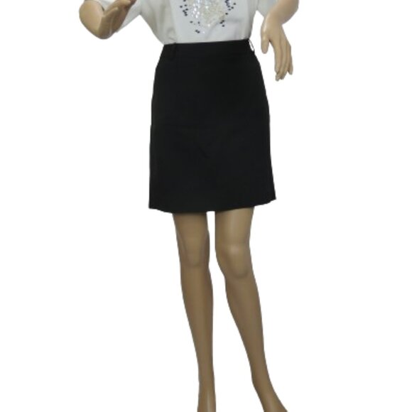G2000 Stretch Black A-line Skirt - Picture 1 of 6